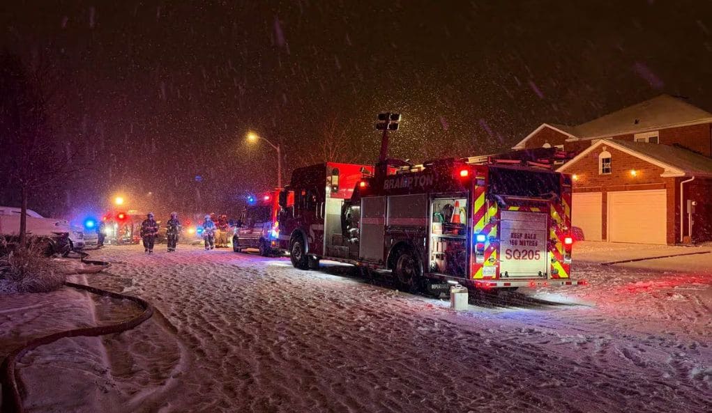 Night Brampton Fire