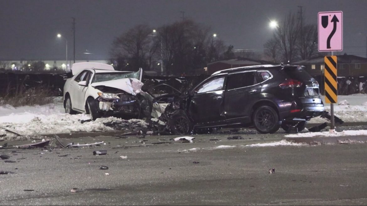 Three-Vehicle Crash in North Brampton Leaves Two Injured, One in Critical Condition