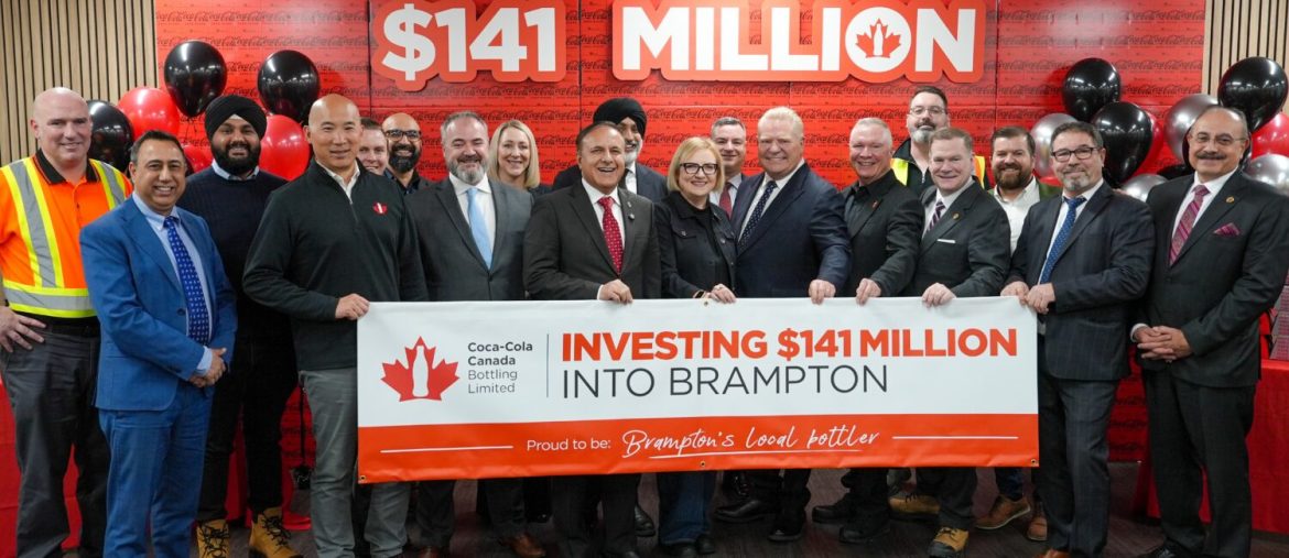 Coca-Cola Canada Bottling pours major investment into Brampton
